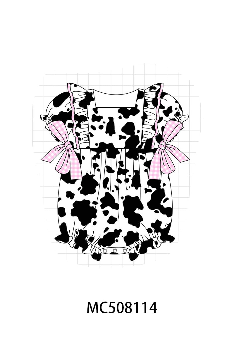 PO64 Black cow print gingham collection
