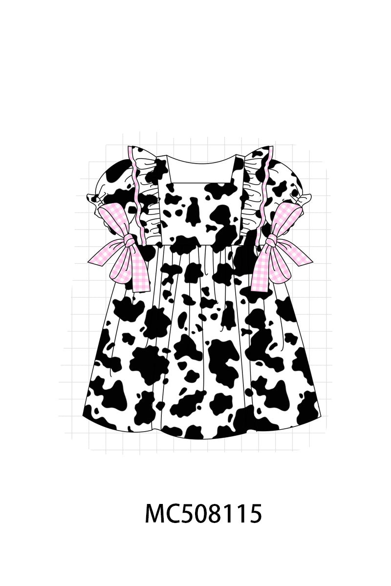 PO64 Black cow print gingham collection