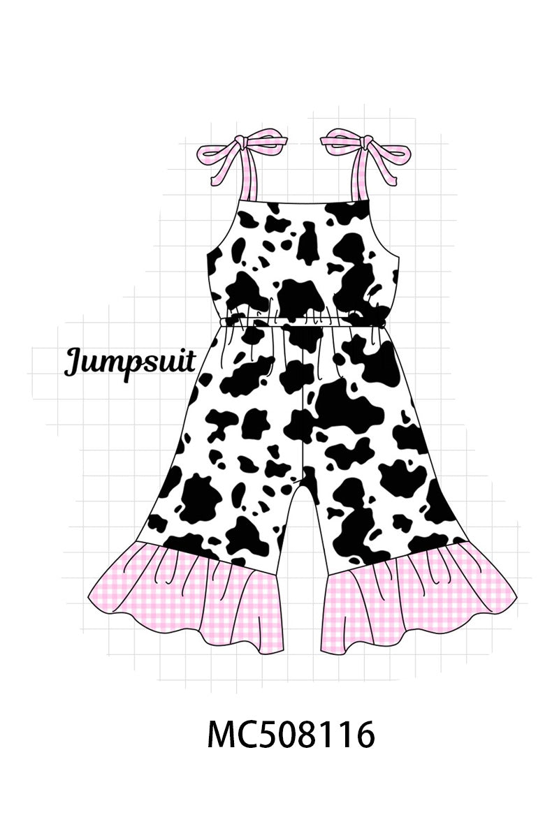 PO64 Black cow print gingham collection