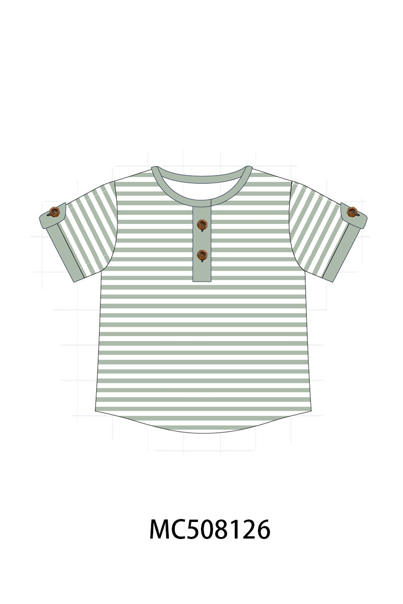 PO64 Sage paisley floral print stripe collection