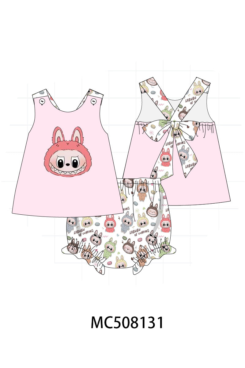PO64 Blue & pink character applique collection
