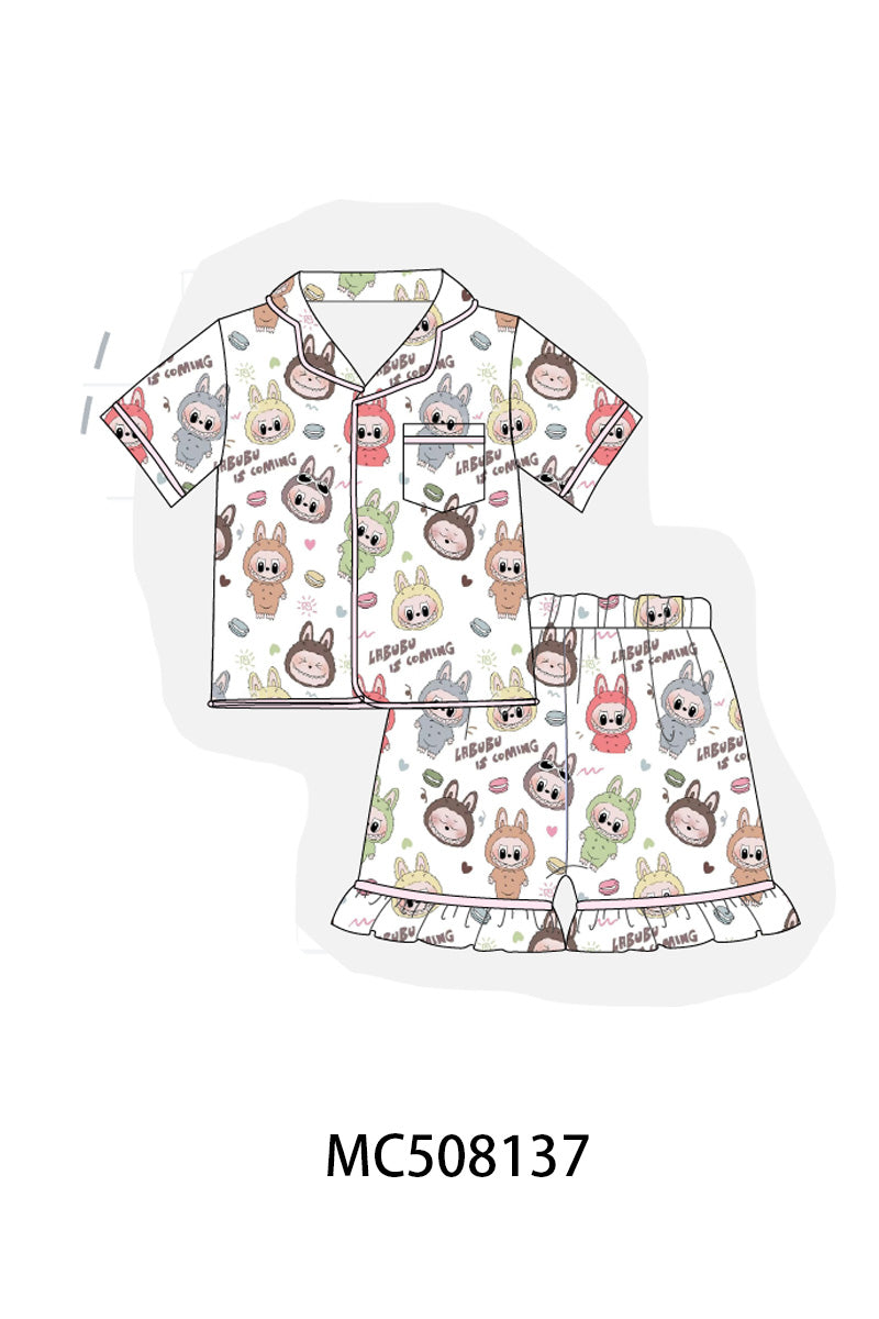 PO64 Blue & pink character applique collection