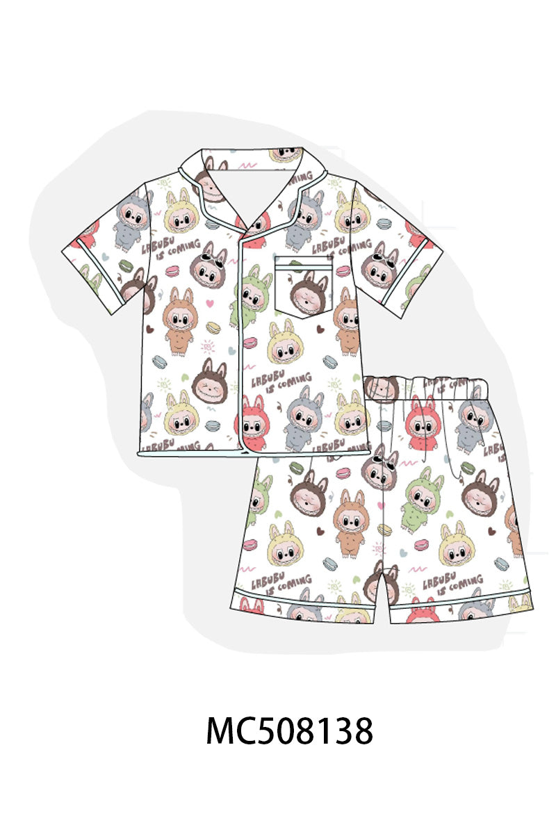 PO64 Blue & pink character applique collection