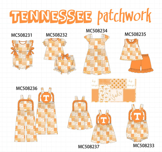PO64 Orange Tennessee patchwork print collection